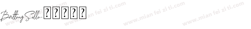 Berttang Sella字体转换